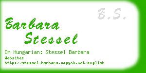 barbara stessel business card